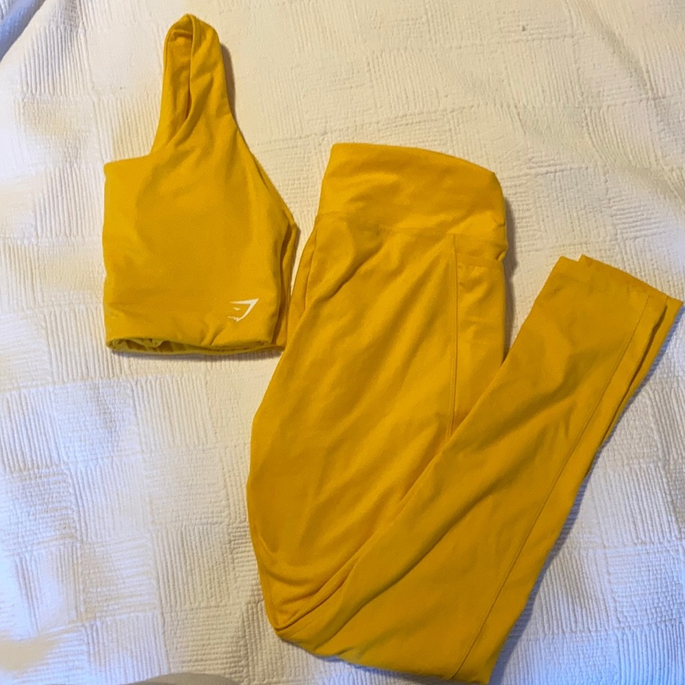 Gymshark Yellow Workout Set
